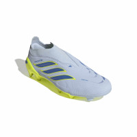 adidas Predator League Veterloze Gras Voetbalschoenen (FG) Lichtblauw Blauw Geel