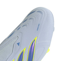 adidas Predator League Veterloze Gras Voetbalschoenen (FG) Lichtblauw Blauw Geel