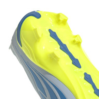 adidas Predator League Veterloze Gras Voetbalschoenen (FG) Lichtblauw Blauw Geel