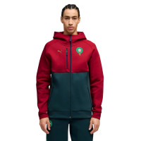 PUMA Marokko Pumatech Trainingspak Hooded 2026-2028 Rood Donkergroen
