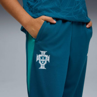 PUMA Portugal Trainingsbroek 2026-2028 Kids Blauwgroen Wit