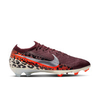 Nike Zoom Mercurial Vapor 16 Elite Gras Voetbalschoenen (FG) Bordeauxrood Zilver Oranje