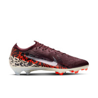 Nike Zoom Mercurial Vapor 16 Elite Gras Voetbalschoenen (FG) Bordeauxrood Zilver Oranje
