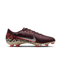 Nike Zoom Mercurial Vapor 16 Academy Grass/Artificial Grass Football Boots (MG) Burgundy Silver Orange