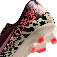 Nike Zoom Mercurial Vapor 16 Academy Grass/Artificial Grass Football Boots (MG) Burgundy Silver Orange
