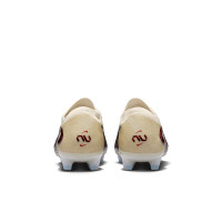 Nike Phantom 6 Low Elite Gras Voetbalschoenen (FG) Gebroken Wit Bordeauxrood Rood