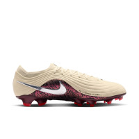 Nike Tiempo Maestro Elite Gras Football Boots (FG) Off White Burgundy Silver