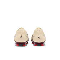 Nike Tiempo Maestro Elite Gras Voetbalschoenen (FG) Gebroken Wit Bordeauxrood Zilver