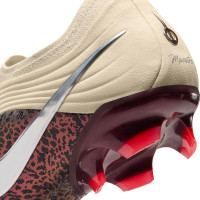 Nike Tiempo Maestro Elite Gras Football Boots (FG) Off White Burgundy Silver