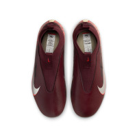 Nike Zoom Mercurial Superfly 10 Academy Grass/Artificial Grass Football Boots (MG) Kids Burgundy Silver Orange