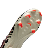 Nike Zoom Mercurial Vapor 16 Academy Gras / Kunstgras Voetbalschoenen (MG) Kids Bordeauxrood Zilver Oranje
