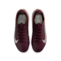 Nike Zoom Mercurial Vapor 16 Pro Grass/Artificial Grass Football Boots (MG) Kids Burgundy Silver Orange