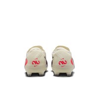 Nike Phantom 6 Low Pro Gras / Kunstgras Voetbalschoenen (MG) Kids Gebroken Wit Bordeauxrood Rood