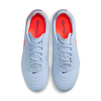 Nike Tiempo Reactgato Indoor Football Boots (IN) Light Blue Dark Blue Bright Orange