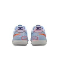 Nike Tiempo Reactgato Indoor Football Boots (IN) Light Blue Dark Blue Bright Orange