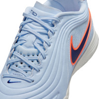 Nike Tiempo Reactgato Indoor Football Boots (IN) Light Blue Dark Blue Bright Orange
