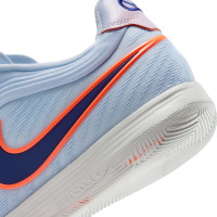 Nike Tiempo Reactgato Indoor Football Boots (IN) Light Blue Dark Blue Bright Orange