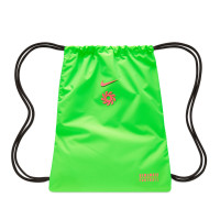 Nike Haaland Academy Gym Bag Bright Green Red Black