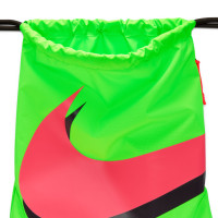 Nike Haaland Academy Gym Bag Bright Green Red Black
