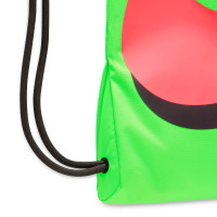 Nike Haaland Academy Gym Bag Bright Green Red Black
