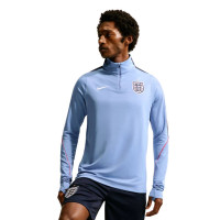 Pull en Haut d'Entraînement Nike England Strike 1/4-Zip 2026-2028 Bleu clair Blanc Rouge