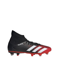 adidas PREDATOR 20.3 Ijzeren Nop Voetbalschoenen (SG) Zwart Wit Rood