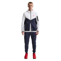 Nike Tech Fleece Sportswear Vest Wit Donkerblauw Zwart Rood