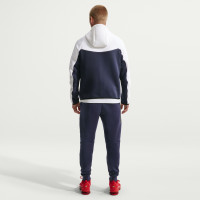 Nike Tech Fleece Sportswear Sweat Pants Dark Blue Bright Red