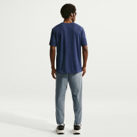 Nike Miler UV Trainingsshirt Donkerblauw Zilver