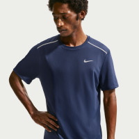 Nike Miler UV Trainingsshirt Donkerblauw Zilver