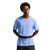 Nike Miler UV Trainingsshirt Blauw Zilver