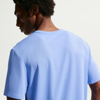 Nike Miler UV Trainingsshirt Blauw Zilver