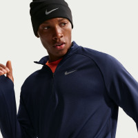 Nike Miler UV Training sweater 1/4-Zip Dark Blue Silver