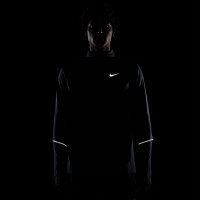 Nike Miler UV Training sweater 1/4-Zip Dark Blue Silver