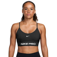 Nike Pro Seamless Sportbeha Dames Zwart Wit