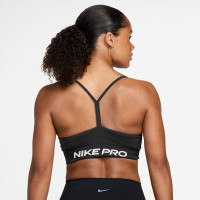 Nike Pro Seamless Sportbeha Dames Zwart Wit