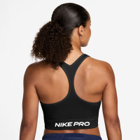 Nike Pro Seamless Tanktop Dames Zwart Wit