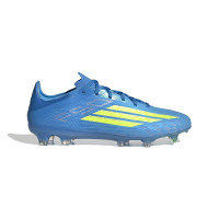 adidas F50 Pro Gras Voetbalschoenen (FG) Blauw Neongeel