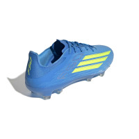 adidas F50 Pro Gras Voetbalschoenen (FG) Blauw Neongeel
