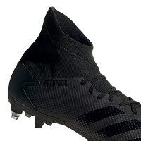 adidas PREDATOR 20.3 Ijzeren Nop Voetbalschoenen (SG) Zwart Zwart Grijs