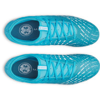 Under Armour Magnetico Select 5 Grass Football Boots (FG) Azure White