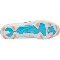 Under Armour Shadow Pro 4 Gras Voetbalschoenen (FG) Wit Donkerblauw Azuurblauw Oranje