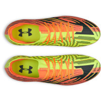 Under Armour Shadow Pro 4 Gras Voetbalschoenen (FG) Oranje Geel Zwart