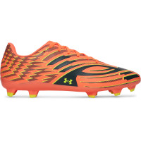Under Armour Shadow Select 4 Gazon Naturel Chaussures de Foot (FG) Orange Jaune Noir