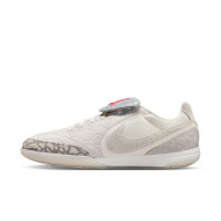 Nike Jordan Tiempo Streetgato SE Street Football Boots Beige Silver Bright Red