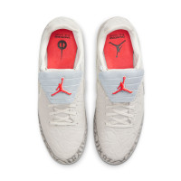 Nike Jordan Tiempo Streetgato SE Street Football Boots Beige Silver Bright Red