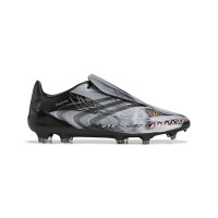 adidas F50 Tunit Y-3 Elite Gras Voetbalschoenen (FG) Zwart Zilvergrijs