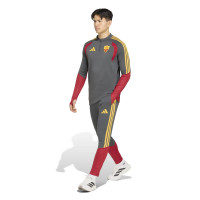 adidas AS Roma Training pants 2026-2027 Dark Grey Red Orange