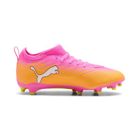 PUMA Ultra 6 Match Gras / Kunstgras Voetbalschoenen (MG) Kids Felroze Blauw Geel