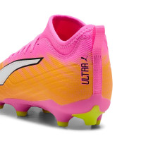 PUMA Ultra 6 Match Gras / Kunstgras Voetbalschoenen (MG) Kids Felroze Blauw Geel